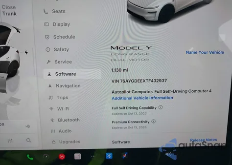 2026 Tesla Model Y Long Range Dual Motor All-Wheel Drive/Long Range Launch Series from USA, damaged, VIN 7SAYGDEEXTF432937